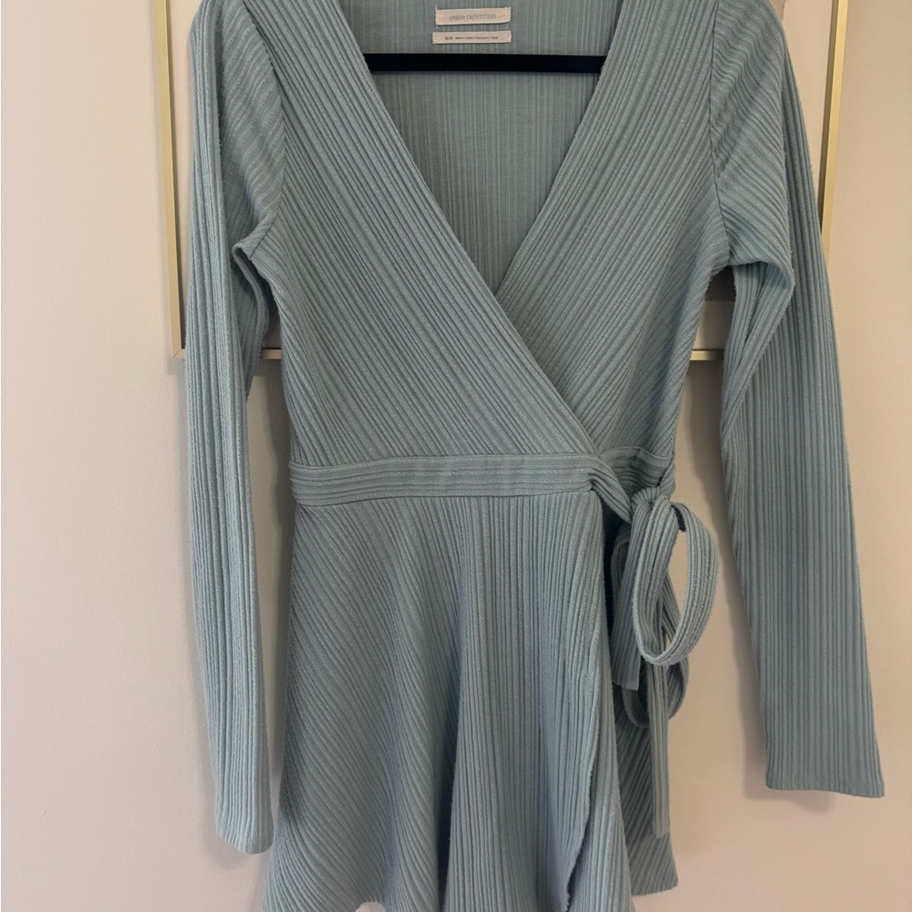 Urban Outfitters Blue Wrap Romper